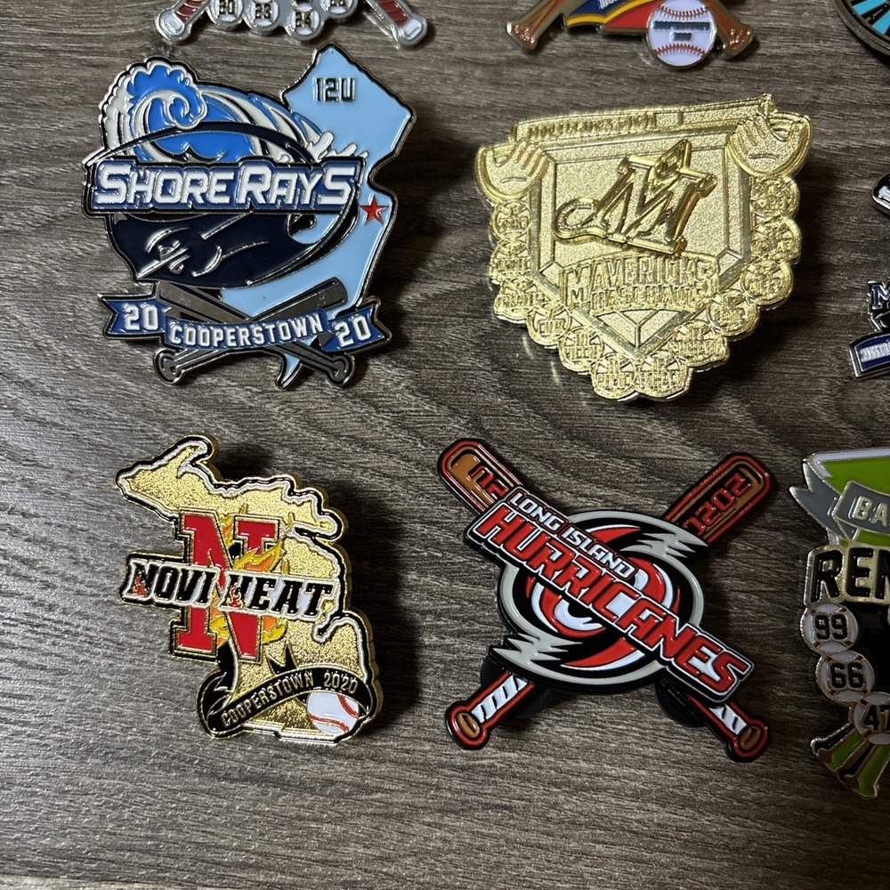 Cooperstown 2020 Baseball Collectors Pins Lot #1 12 Pieces - Picture 5 of 5
